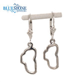 Medium Sterling Silver Lake Tahoe Outline Earrings