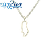 Small Silver Donner Lake Pendant