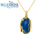 Sterling Silver with 14 Karat Yellow Gold Plating Lake Tahoe Reversibl