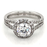 14 Karat White Gold Engagement Ring