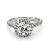 14 Karat White Gold Engagement Ring