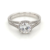 14 Karat White Gold Engagement Ring