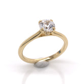 14K Yellow Gold 0.75ct Round Diamond Engagement Ring- Special Order Only