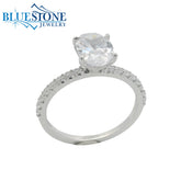 14kt White Gold Diamond Engagement Ring- SAMPLE- Special Order Only