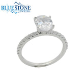 14kt White Gold Diamond Engagement Ring- SAMPLE- Special Order Only