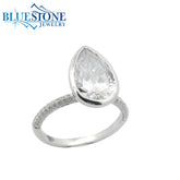 14kt White Gold Diamond Engagement Ring- SAMPLE- Special Order Only