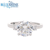 SAMPLE 14kt White Gold Diamond Engagement Ring- Size 6.5