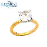 SAMPLE 14kt Yellow Gold Diamond Engagement Ring- Size 4