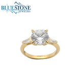 14KYG Engagement Ring w/ 2.00ct Round LAB Diamond- Size 6.5