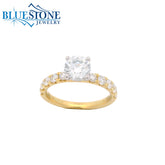 10KYG Round LAB-Grown Diamond Ring; 1.75tcw - Size 6.5