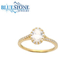 10KYG Round LAB-Grown Diamond Ring; 0.72tcw - Size 6.5