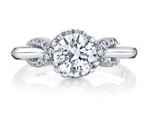 14 Karat White Gold Engagement Ring