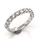 14 Karat White Gold Diamond Ring/Wedding Band at 1 carat total weight*size 6.5