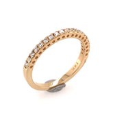 14 Karat Yellow Gold Diamond Wedding Band