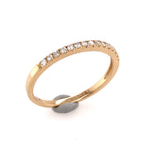 14 Karat Yellow Gold Diamond Wedding Band