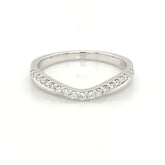 14 Karat White Gold Wedding Band