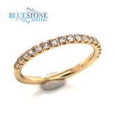 14K Yellow Gold Diamond Band- Size 6.25