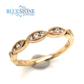 14K Yellow Gold Diamond Ring- Size 6.5
