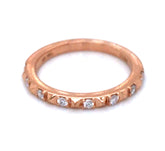 14 Karat Rose Gold Diamond Ring