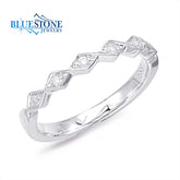 14 Karat White Gold Wedding Band- Size 6.5