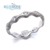 14kt White Gold Diamond Ring- Size 7