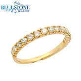 14K Yellow Gold Diamond Ring- Size 7