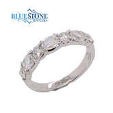 18K White Gold Fashion/Wedding Band w/ Fancy Cut Diamonds at 1.04 Carats(Size 6.5)