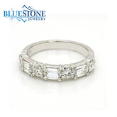 14K White Gold Fashion/Wedding Band w/ 1.02cttw of Diamonds(size 6.5)