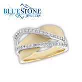 14K Yellow Gold Ring w/ 0.38cttw of Diamonds(size8)