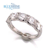 14K White Gold Ring w/ 1.25cttw of LG Diamonds(size 6.5)