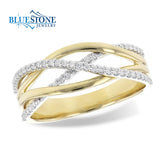 14kt Yellow and White Gold Diamond Ring