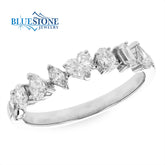 14kt White Gold Fashion/Wedding Ring with Diamonds