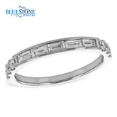 14KT White Gold Ring with Diamonds - Sz. 7