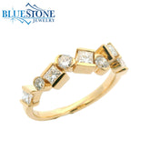 14K Yellow Gold Diamond Ring- Size 7