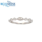 14KWG Diamond Band w/ 10 Diamonds - Sz. 6.75