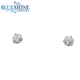 14KWG Round LAB-Grown Diamond Stud Earrings at 1.5CTW - 5.9mm
