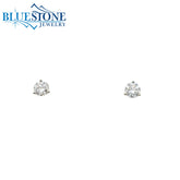 14KWG Round LAB-Grown Diamond Stud Earrings at 0.50CTW - 4.4mm