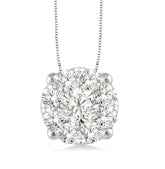 14kt White Gold Diamond Pendant- 0.25 Carat