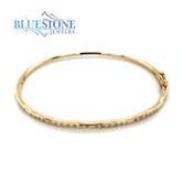 14kt Yellow Gold Diamond Bangle Bracelet