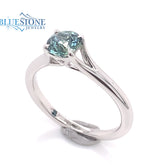 14K White Gold Ring w/ Montana Sapphire