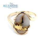 14kYellow Gold Ring w/Gold Quartz- Size 7.25