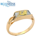 14K Yellow Gold Ring w/ Gold Quartz - Size 6.25