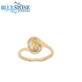 14K Yellow Gold Ring w/ Gold Quartz- Size 7