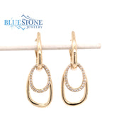 14kt Yellow Gold Diamond Earrings