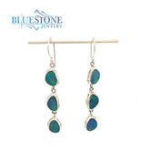 Sterling Silver Wire Earrings w/ Australian Opals