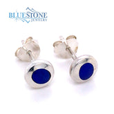 Sterling Silver Earrings with Lapis