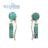 Sterling Silver Earrings with Turquoise