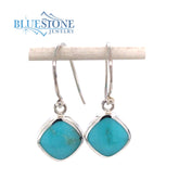 Sterling Silver Two-Sided Earrings w/ Turquoise & Lapis