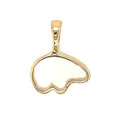 Small 14kt Yellow Gold Bear Outline Pendant