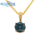 14kt Yellow Gold Sapphire Pendant